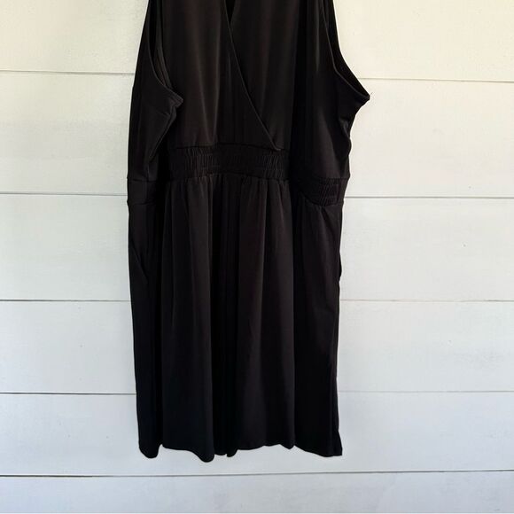 Torrid Women’s 4 Black Studio Knit Goddess Neck Romper New NWT - Picture 4 of 5